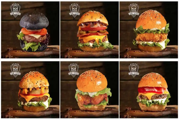 七个堡炙烤牛肉汉堡