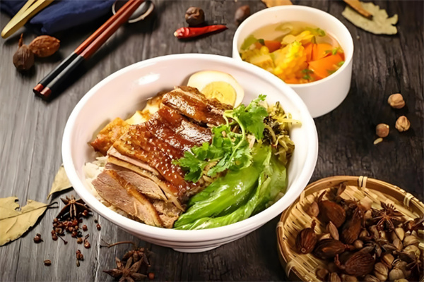 一介狮狮头鹅卤味饭