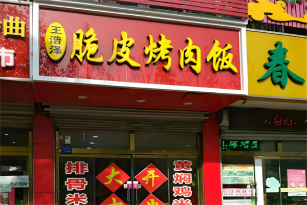 王浩泽脆皮烤肉饭