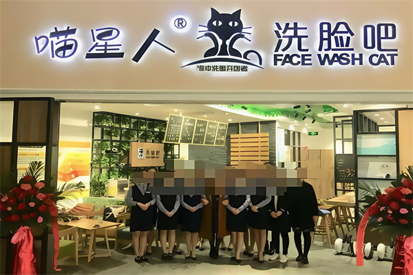 喵星人洗脸吧