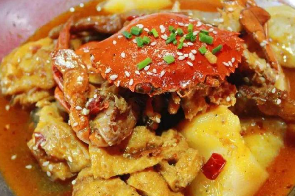 巴啦嘴肉蟹煲