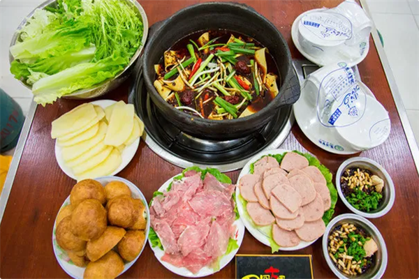 四四方圆豆腐皮火锅