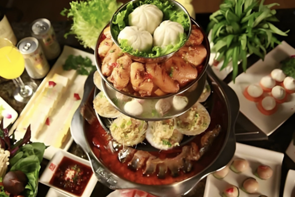 三层宝塔火锅