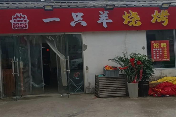 一只羊烧烤 一只羊烧烤