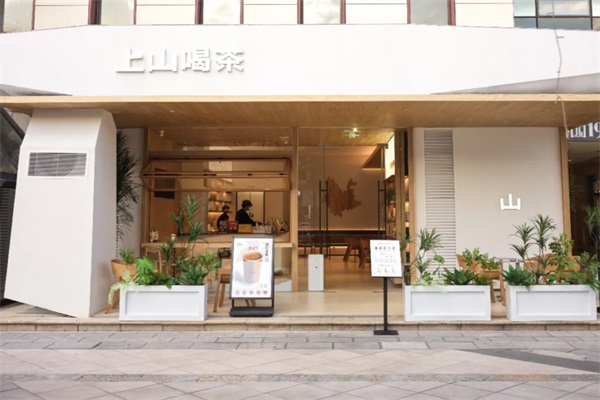 上山喝茶
