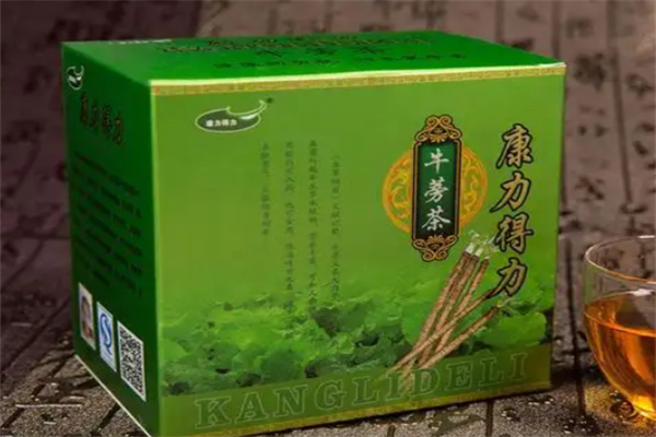 绿色呼吸牛蒡茶