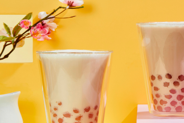 桃二喜奶茶