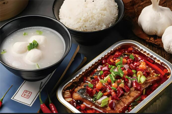 鲜辣婆无骨烤鱼饭