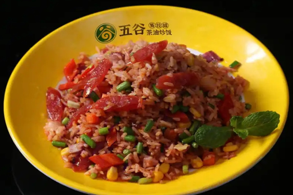 五谷易拉罐茶油炒饭