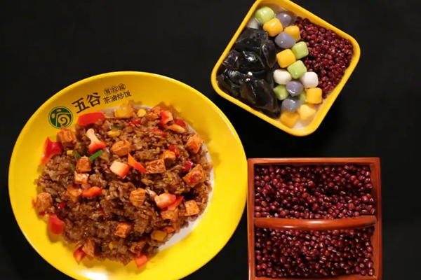 五谷易拉罐茶油炒饭