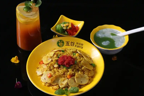 五谷易拉罐茶油炒饭