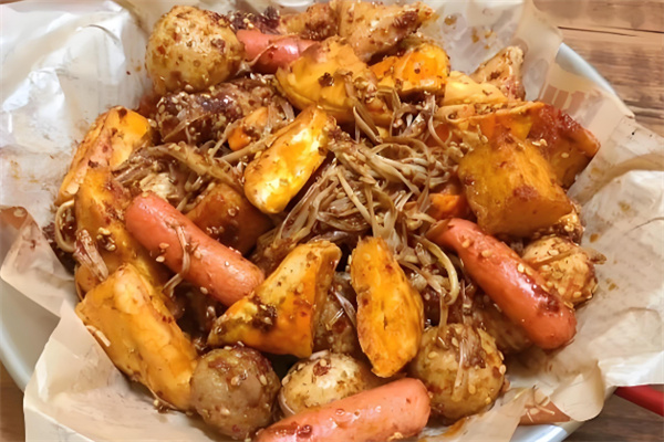 一炸二拌炸串拌饼 一炸二拌炸串拌饼