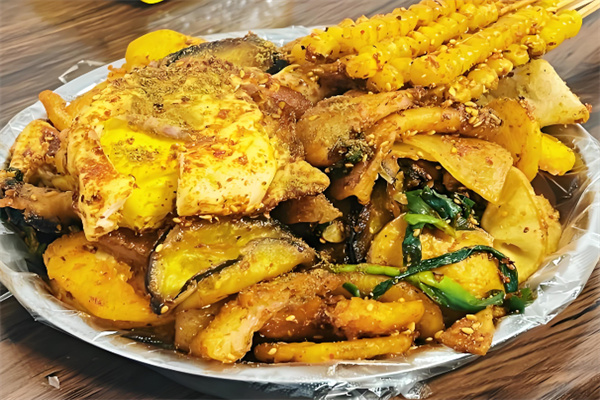 一炸二拌炸串拌饼 一炸二拌炸串拌饼