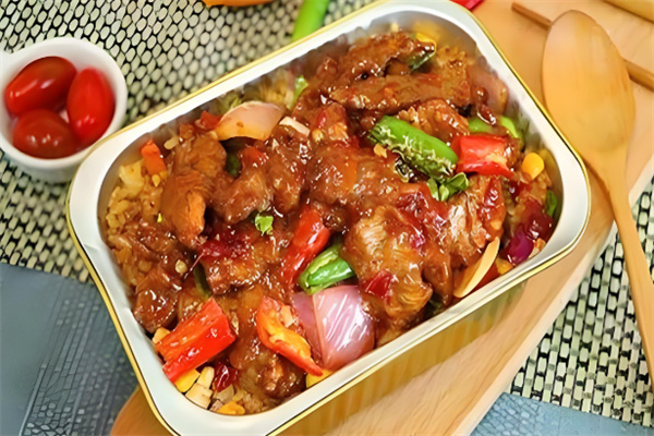 辣悟锡纸烧肉饭