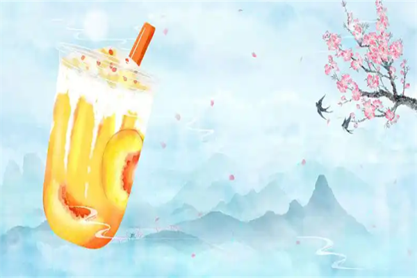 中国风奶茶