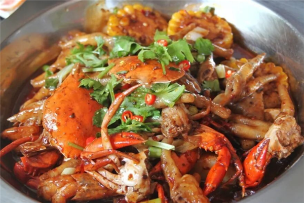 椒麻哥肉蟹煲