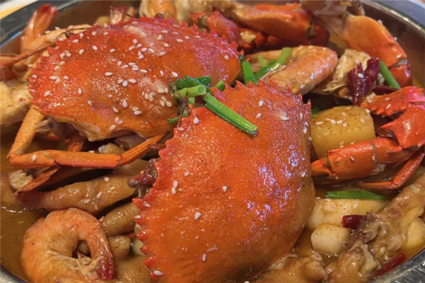 大煲口福肉蟹煲