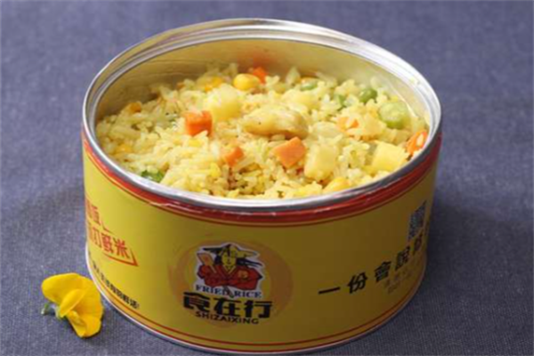 食在行易拉罐茶油炒饭