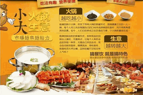 趣涮旋转火锅