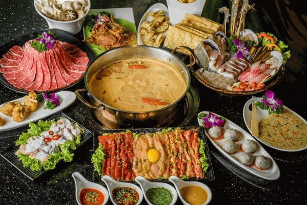 粤汕一牛海鲜牛肉蒸汽火锅
