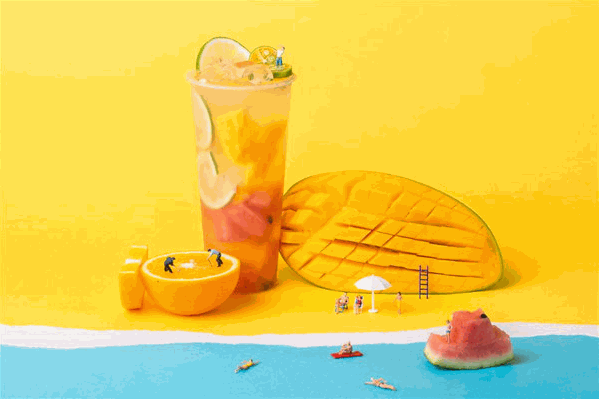 蓝颜奶茶