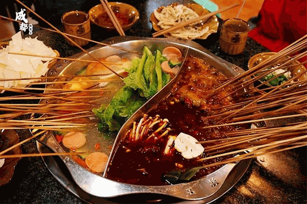 深夜在成都串串香
